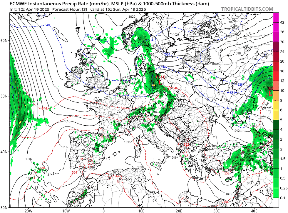 ECMWF Projection courtesy of tropicaltidbits.com