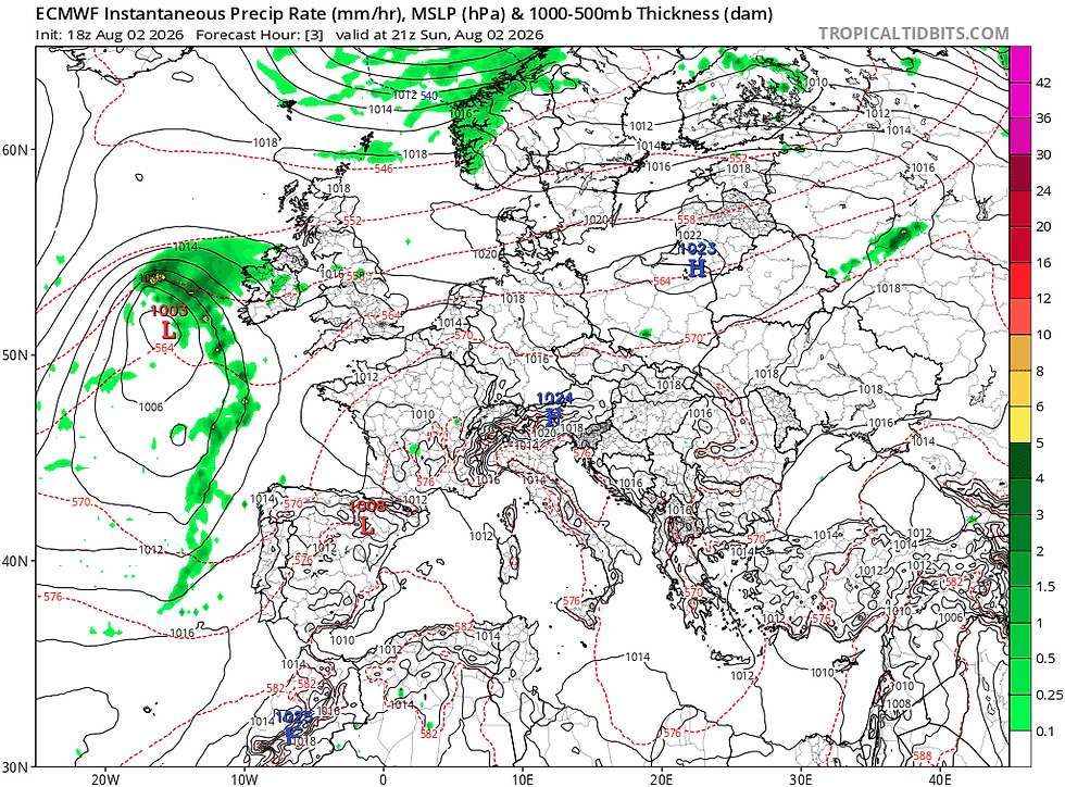 ECMWF 7-Day projection courtesy of tropicaltidbits.com