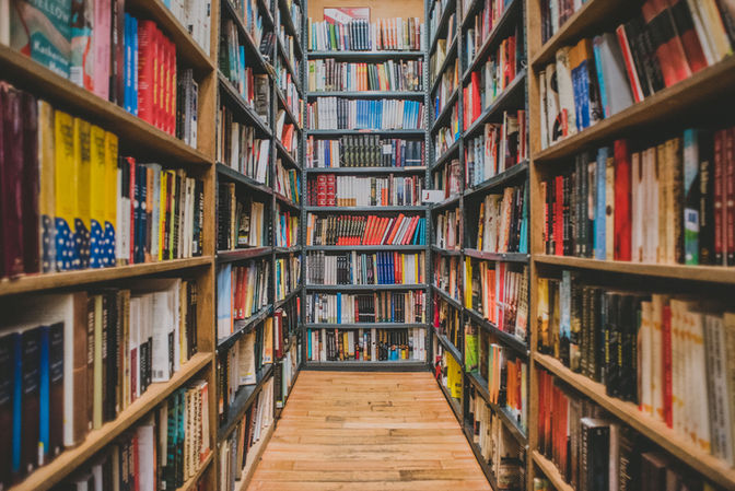 18 miles of books...