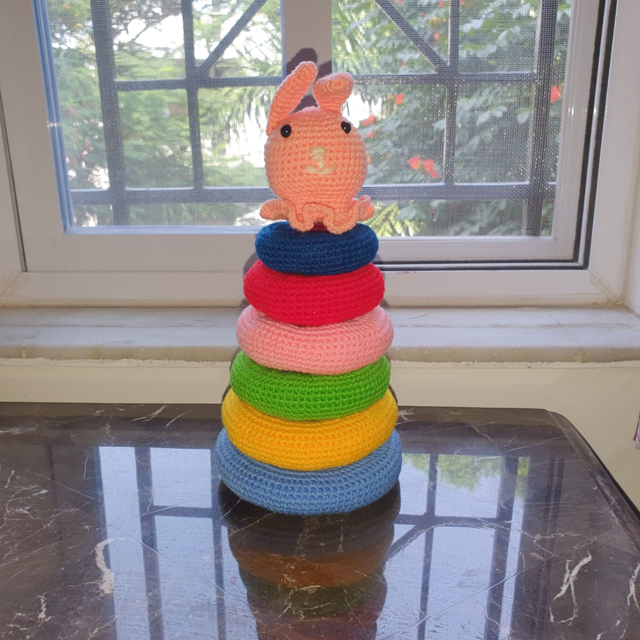 Crochet স্ট্যাকিং রিং