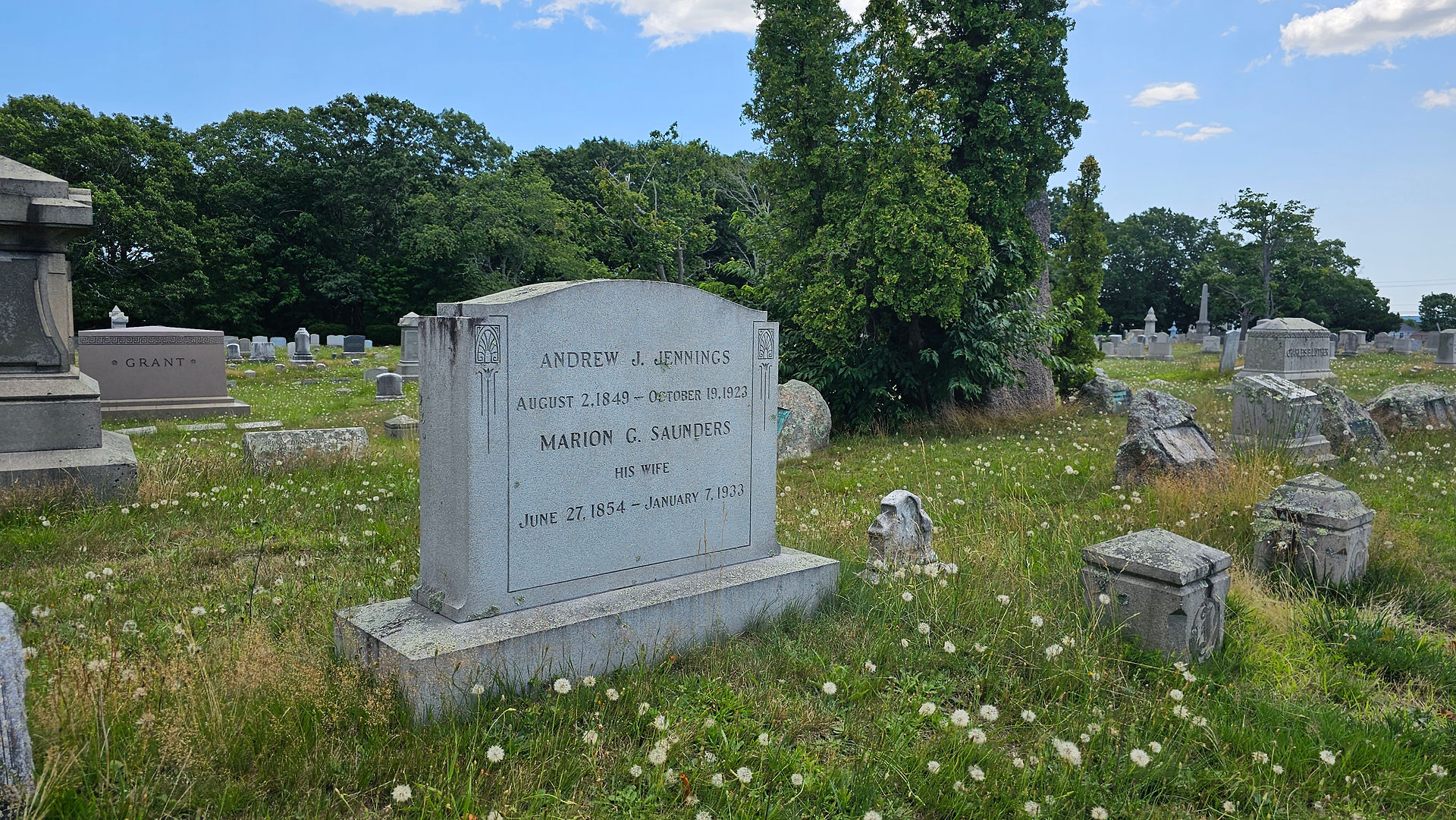 Andrew Jennings’s grave