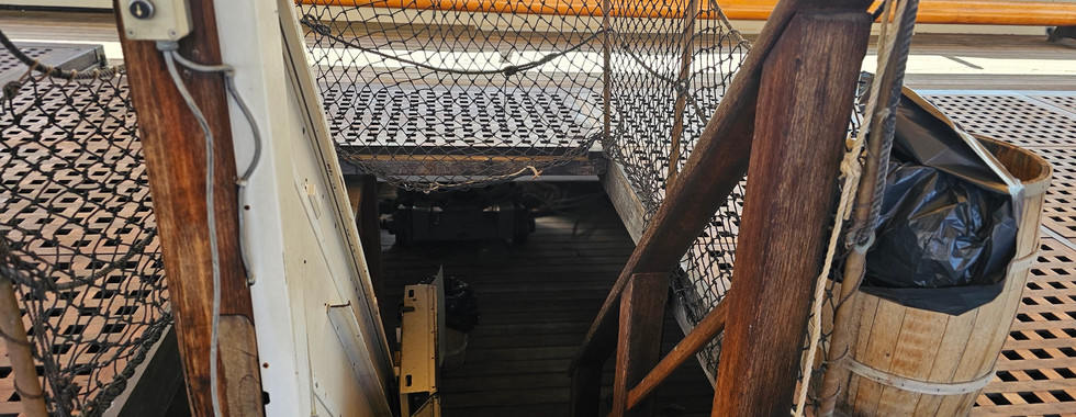 on the deck of the USS Constellation