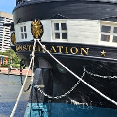 outside the USS Constellation