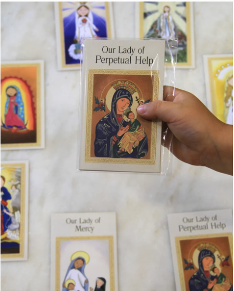 2187 Set of 7 Marian Prayer Cards for Kids
