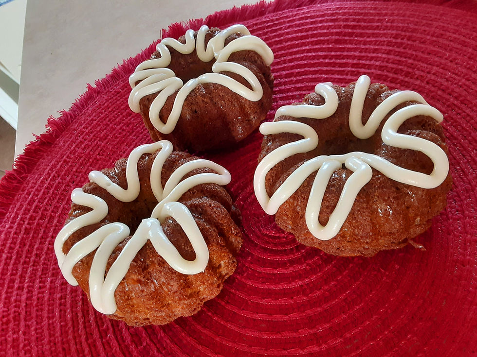 MINI CARROT BUNDT CAKE