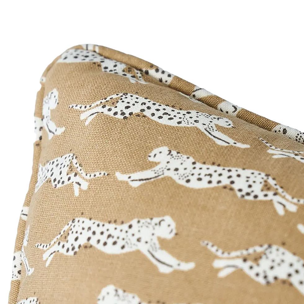 Thumbnail: Leaping Leopards Pillow by Schumacher