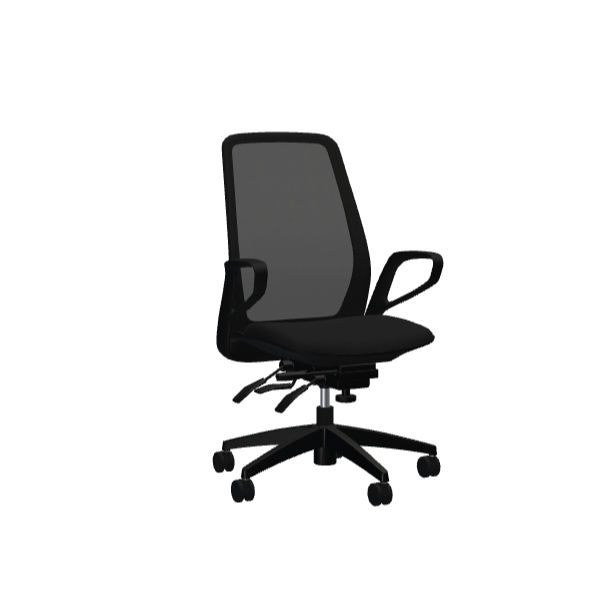 Thumbnail: Noetic | Mesh Back Task Chair | Black Frame | Black Mesh