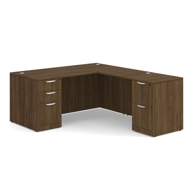 Thumbnail: L Shaped  Desk | 30" x 66" Double Full Pedestals