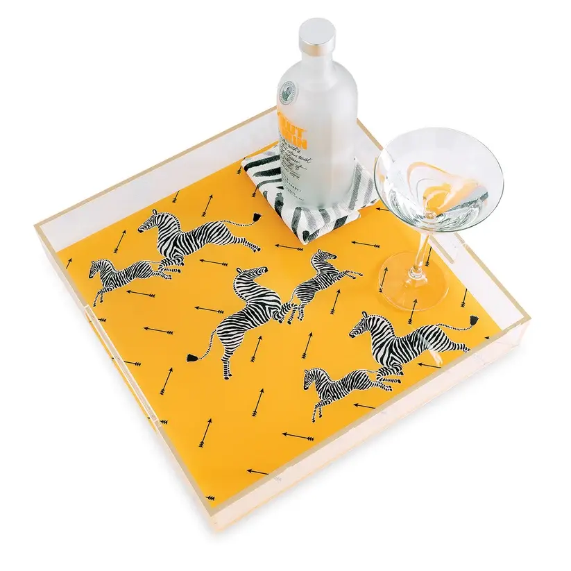 Thumbnail: Scalamandre Zebra Lucite Tray