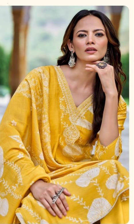 Premium Heavy Muslin Embroidered Suit Set