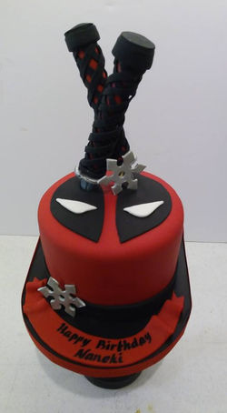 deadpool birthday cake