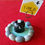 Thumbnail: Black cat enjoys onsen: a memo/business card holder