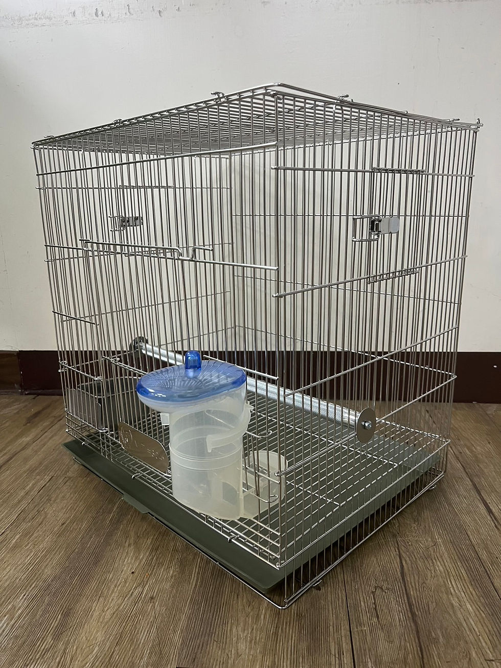 縮圖：SUS304呎半折疊白鐵籠(大小杯門)款式