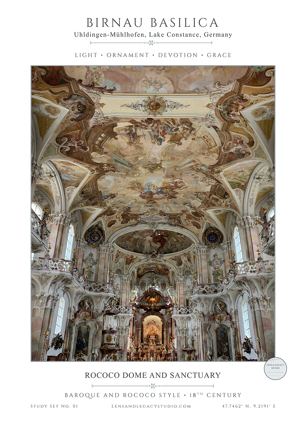 Thumbnail: Study Plate No.01 —  Birnau Basilica, Germany