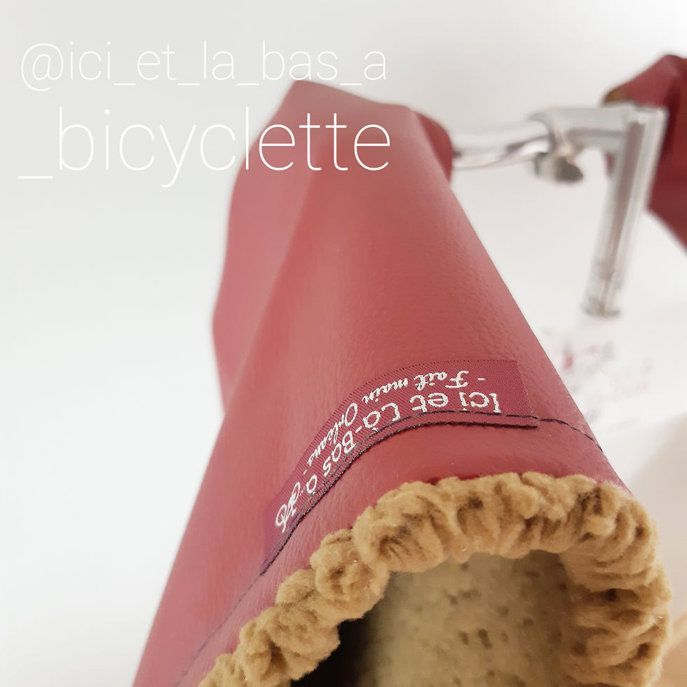 Miniature : Manchons vélo - Les unis - rouge -imperméable fabriqué France