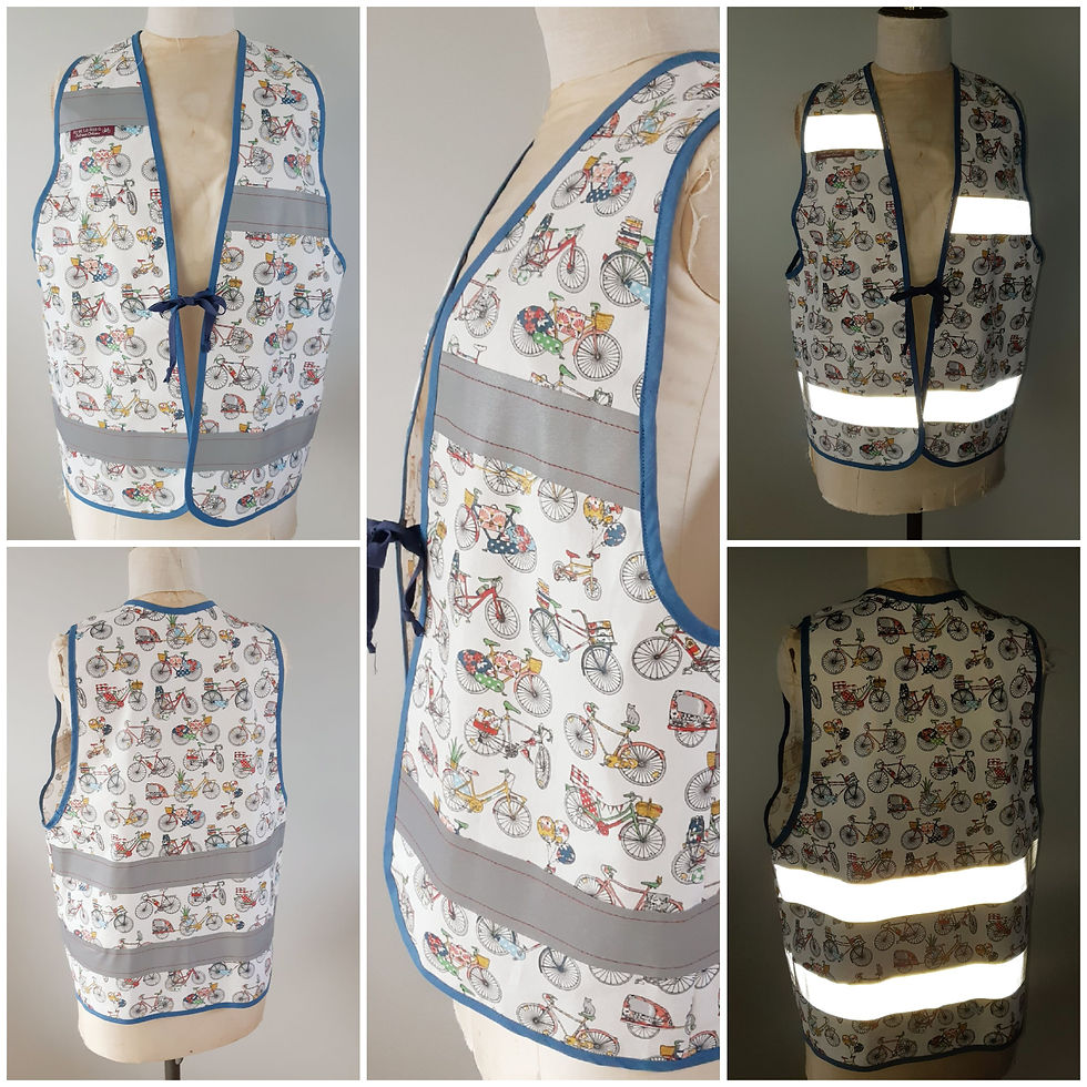 Miniature : Gilet vélo réfléchissant "Sécure & Allure" pour cycliste - Bicyclettes