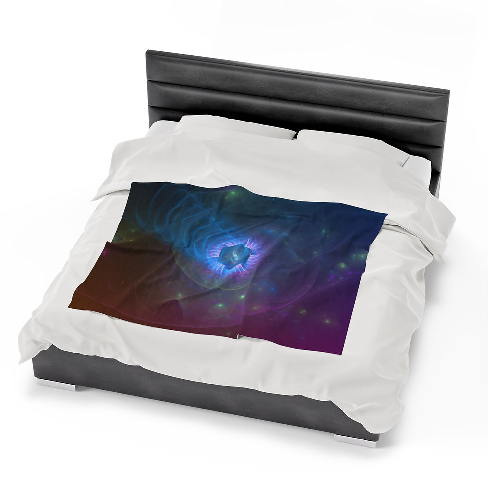 Thumbnail: Frozen Comet - Velveteen Plush Blanket