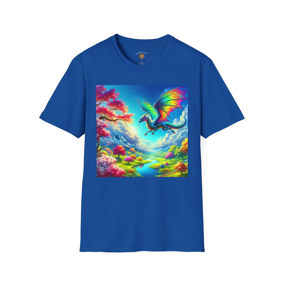 Thumbnail: May Dragon Classic Softsytle T-Shirt, Gift for Fantasy Lovers, Colorful Apparel