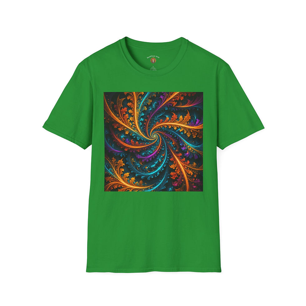 Thumbnail: Autumnal Spiral Classic Softstyle T-Shirt, Gift for Art Lovers