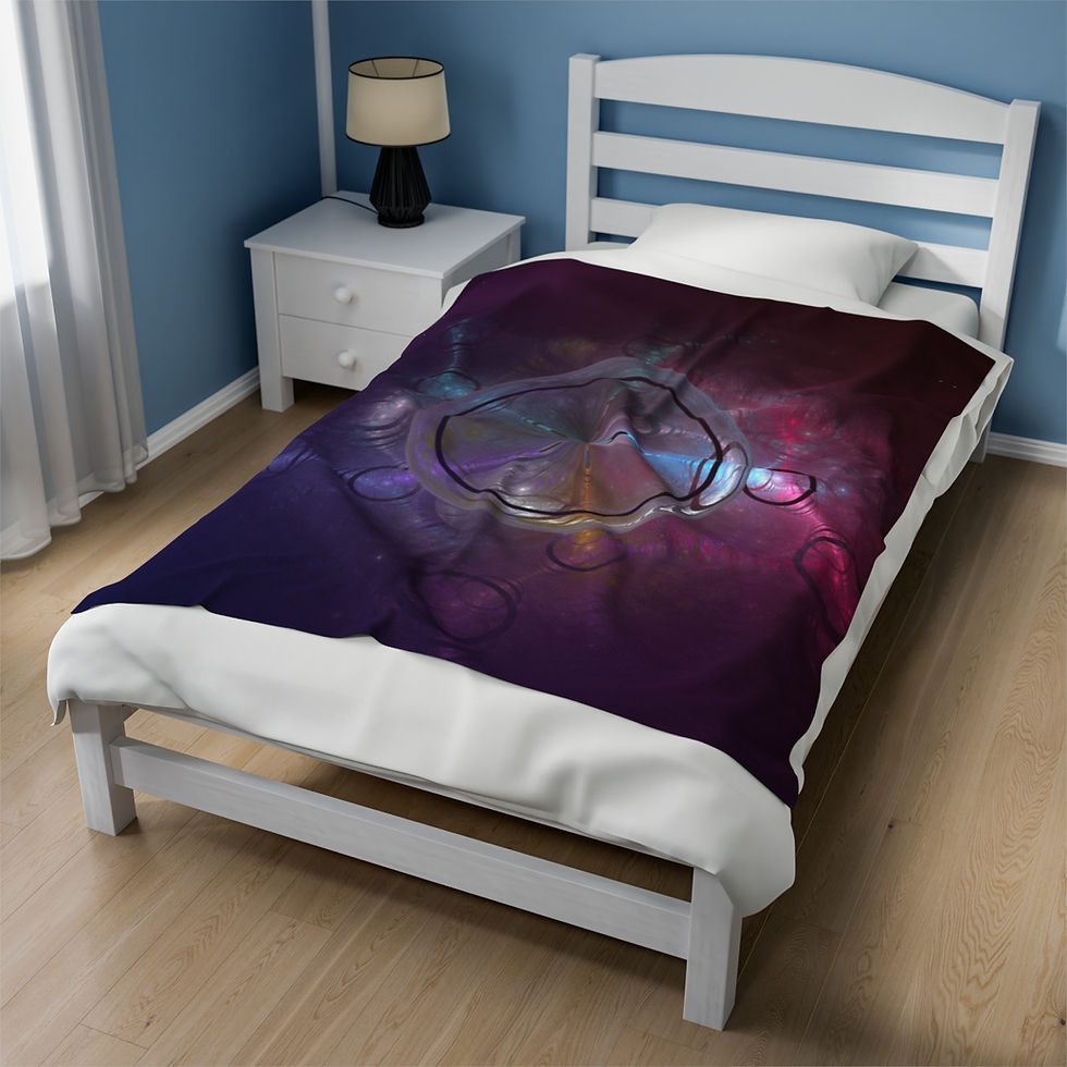 Thumbnail: Beyond The Void - Velveteen Plush Blanket