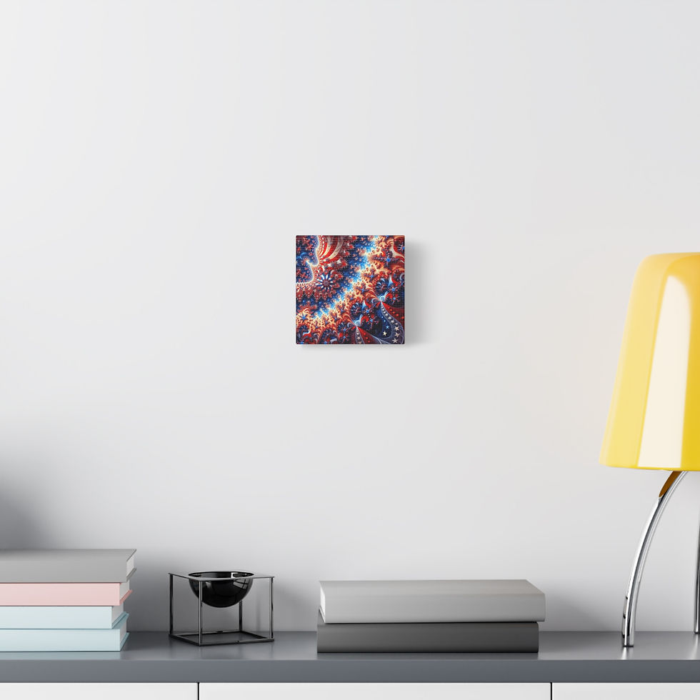 Thumbnail: Patriotic Canvas Art - Red, White & Blue Home Decor for Memorial Day