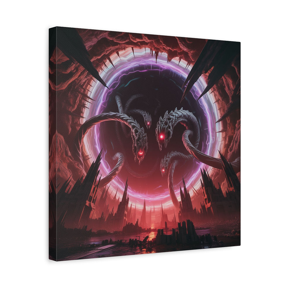 Thumbnail: Beyond the Horizon Canvas Wall Art, Fantasy Wall Decor, Living Room Artwork