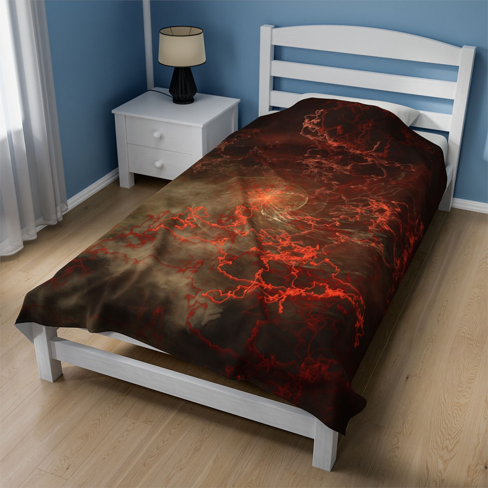 Thumbnail: Lightning Vortex - Velveteen Plush Blanket