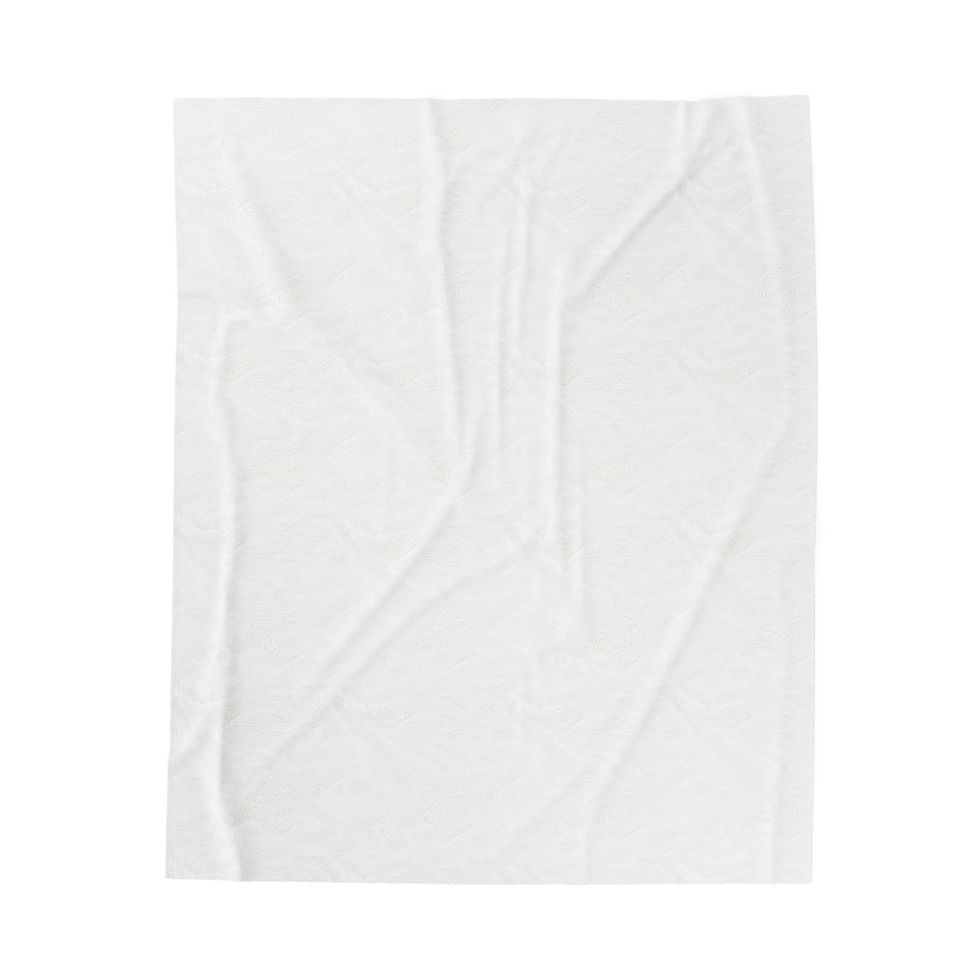 Thumbnail: Frost Bloom - Velveteen Plush Blanket