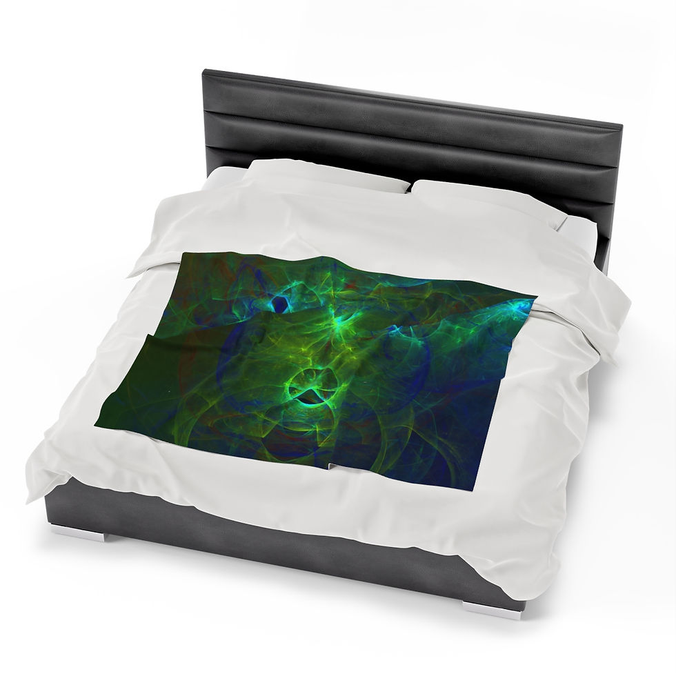 Thumbnail: Dimension Shift - Velveteen Plush Blanket