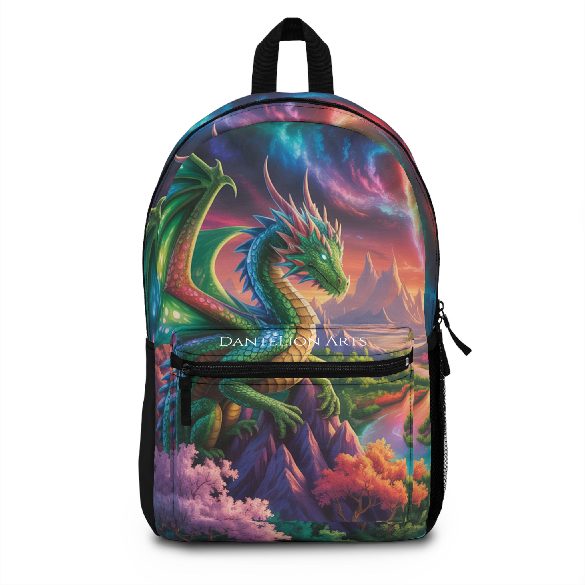 June Dragon Art Backpack, Unique School Bag, Gift for Dragon Lovers
