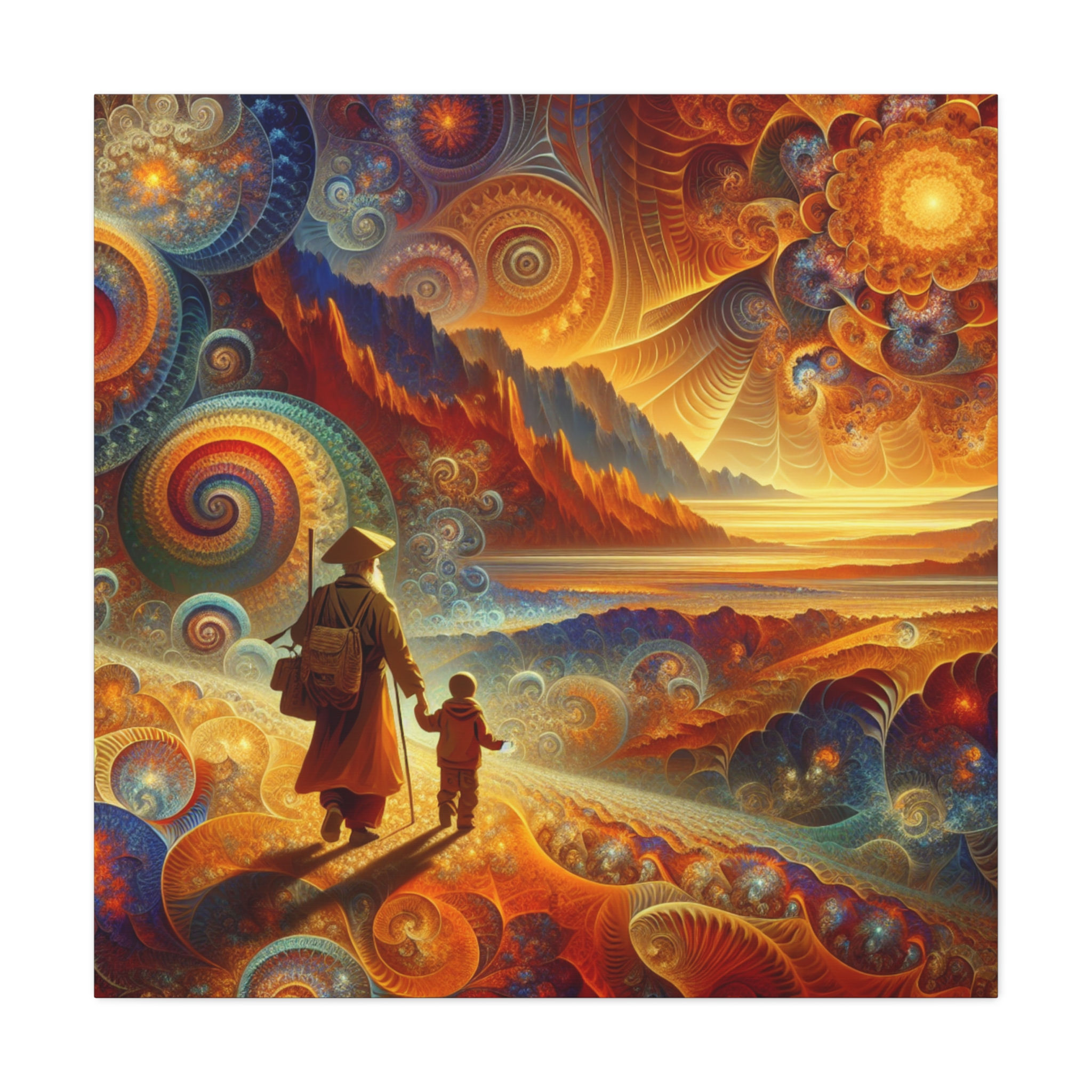 Passing Wisdom Canvas Wall Art - Fathers Day Design