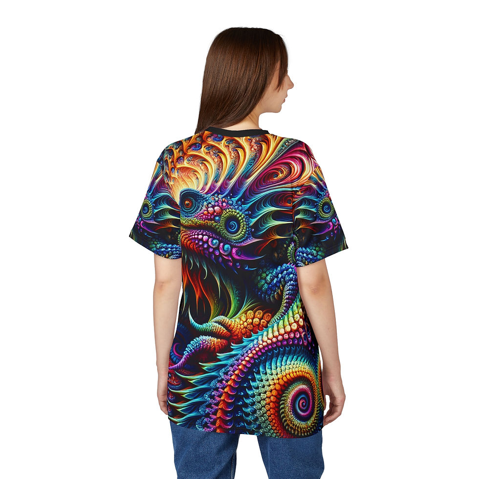 Thumbnail: Radiant Reptile Premium Tee, Colorful Graphic T-Shirt, Unique Gift Idea