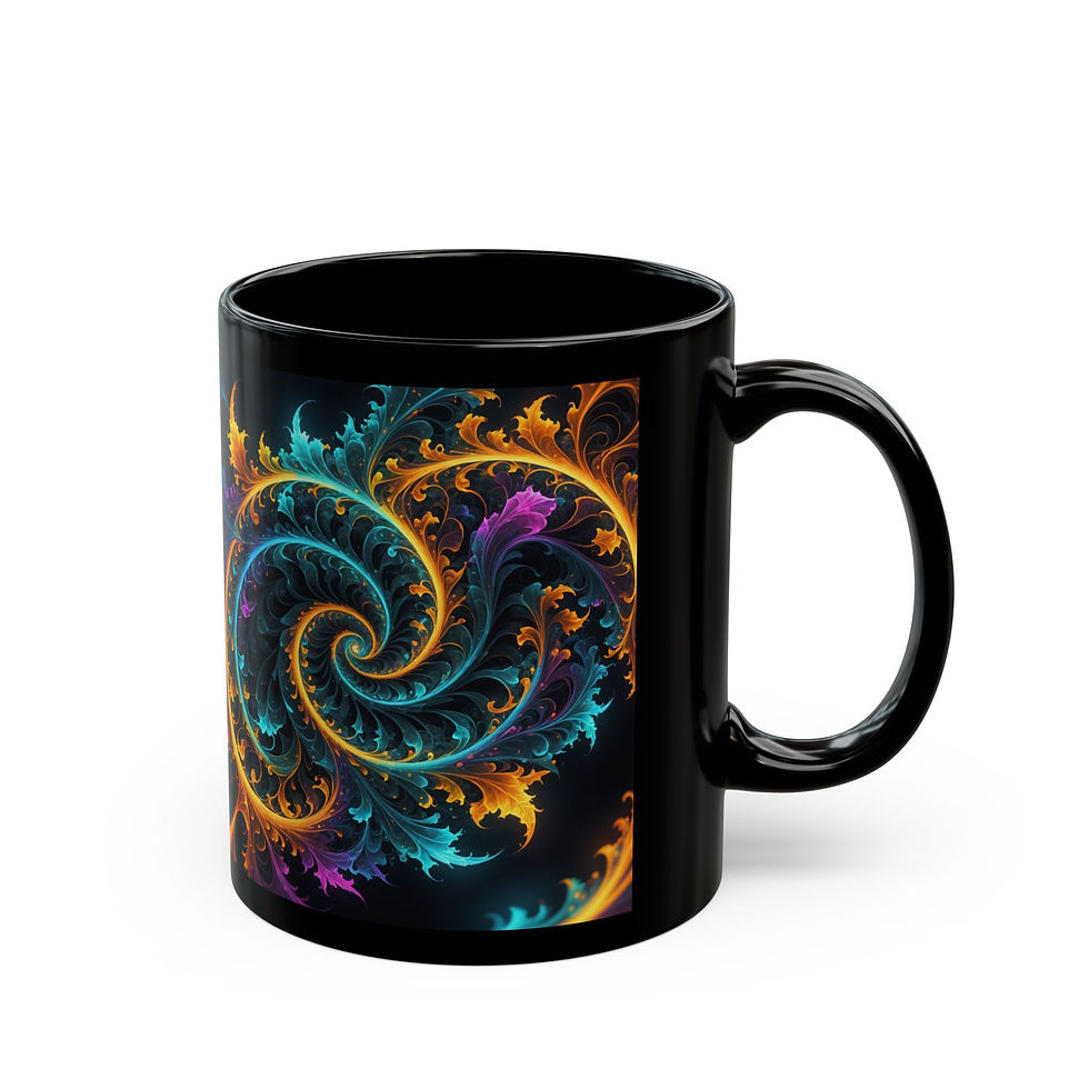 Thumbnail: Seasons Black Mug - Artistic 11oz & 15oz Coffee Cup
