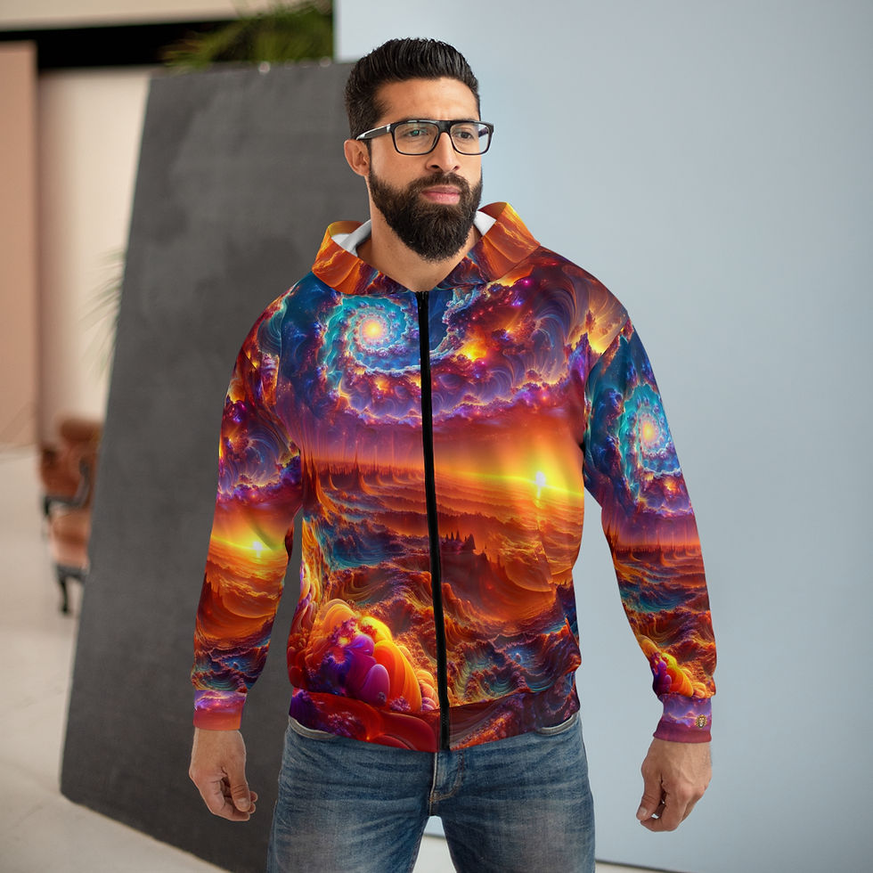 Thumbnail: June Skies Premium Zip Hoodie, Trendy Unisex Hoody for Star Lovers