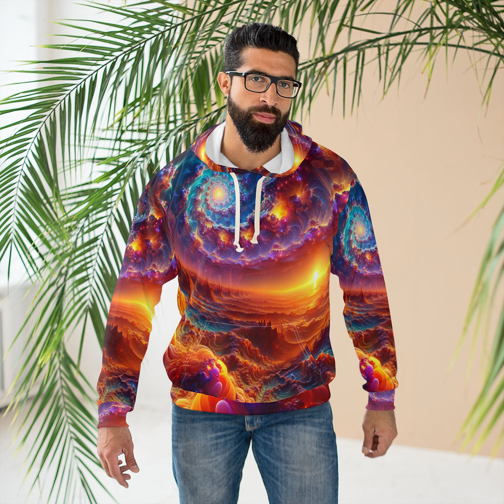 Thumbnail: June Skies Premium Pullover Hoodie, Gift for Space Lovers, Festival Fashion