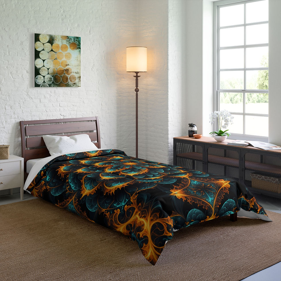 Thumbnail: Vibrant Succulent Comforter - Bedding for Cozy Spaces