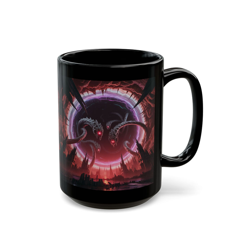 Thumbnail: Beyond the Horizon Mug - Fantasy Art Coffee Cup for Gamers, Unique Drinkware