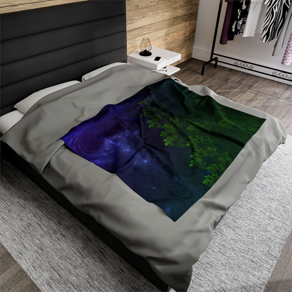 Thumbnail: Arboreal Gateway - Velveteen Plush Blanket