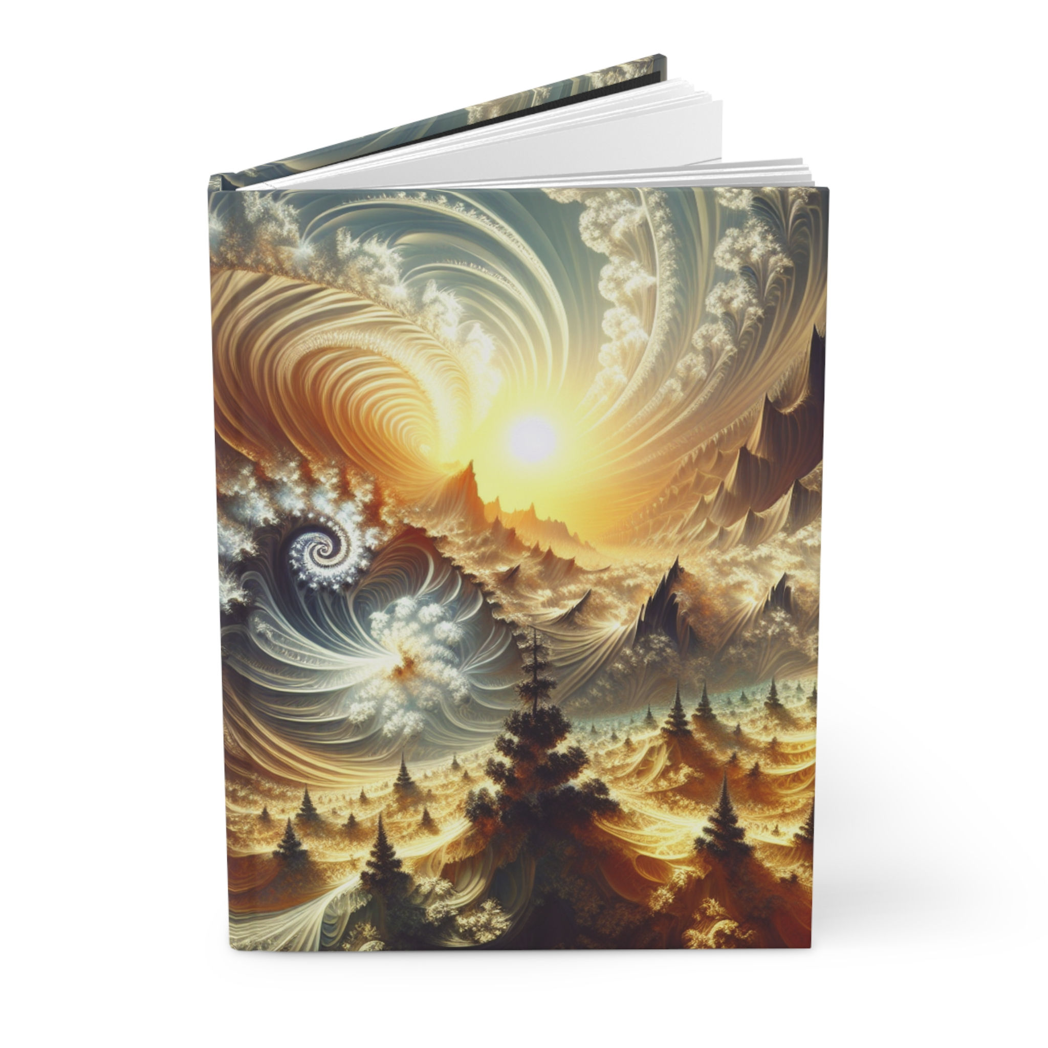 Mountain Sunrise Hardcover Journal, Artistic Notebook, Nature Inspired