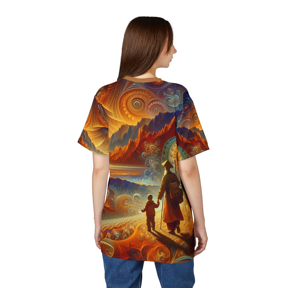 Thumbnail: Passing Wisdom Premium Tee, Vibrant T-Shirt, Unique Graphic Tee, Fathers Day