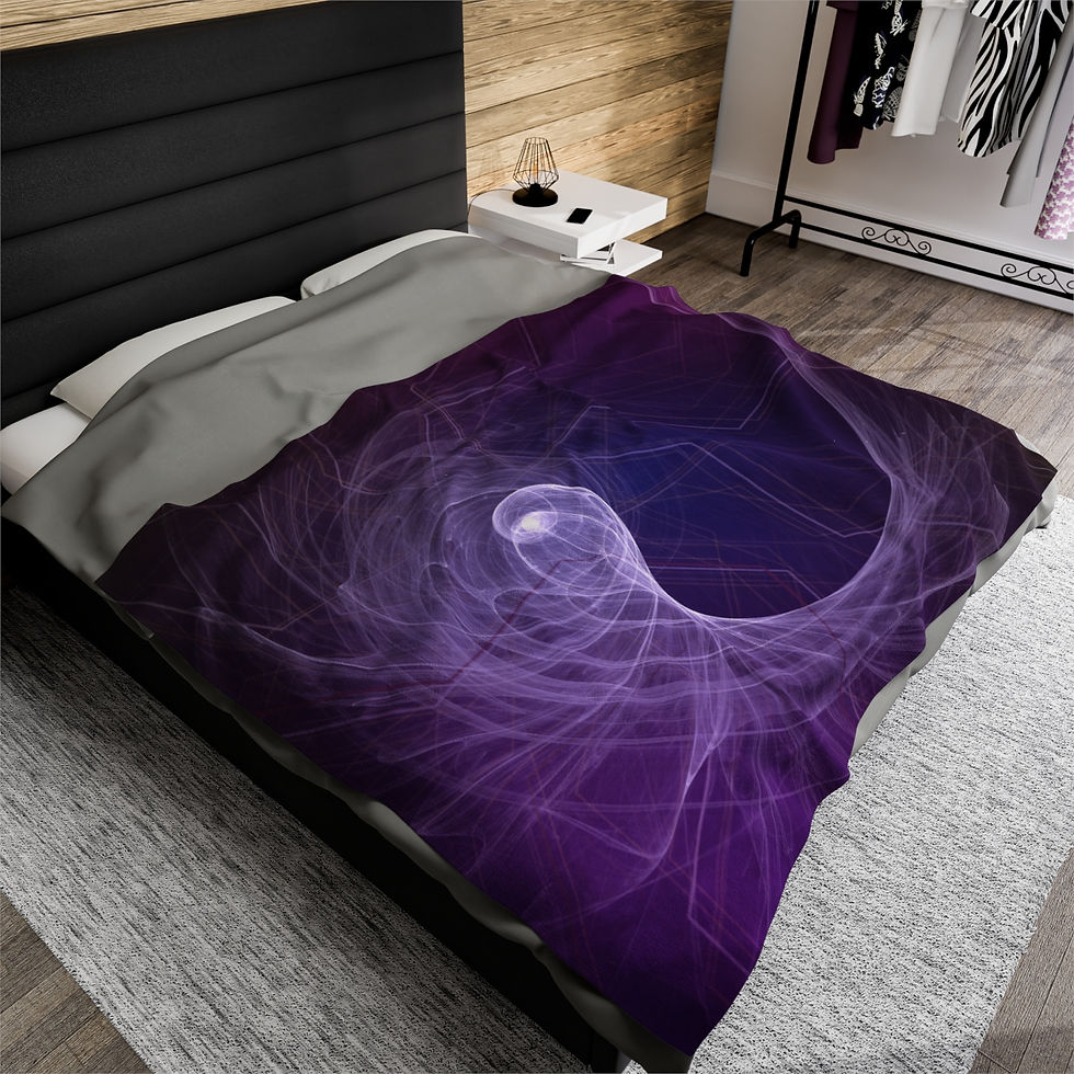 Thumbnail: Solstice Night - Velveteen Plush Blanket