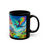 Thumbnail: May Dragon Black Mug - Colorful Dragon & Tree Design - Perfect for Gifts