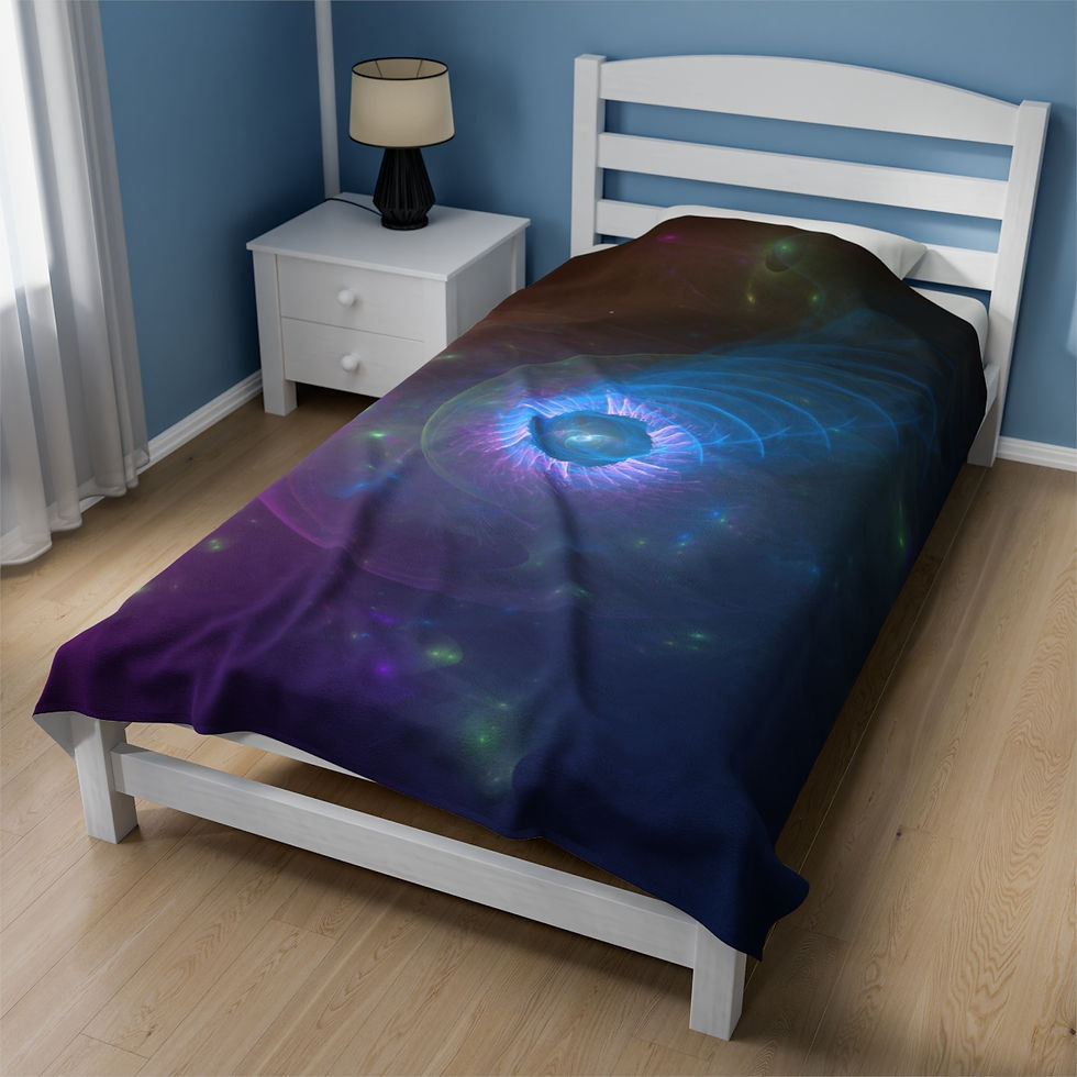 Thumbnail: Frozen Comet - Velveteen Plush Blanket