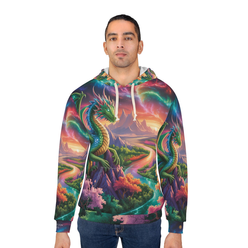 Thumbnail: June Dragon Premium Pullover Hoodie - Cozy Magic, Dragon Lover Gift