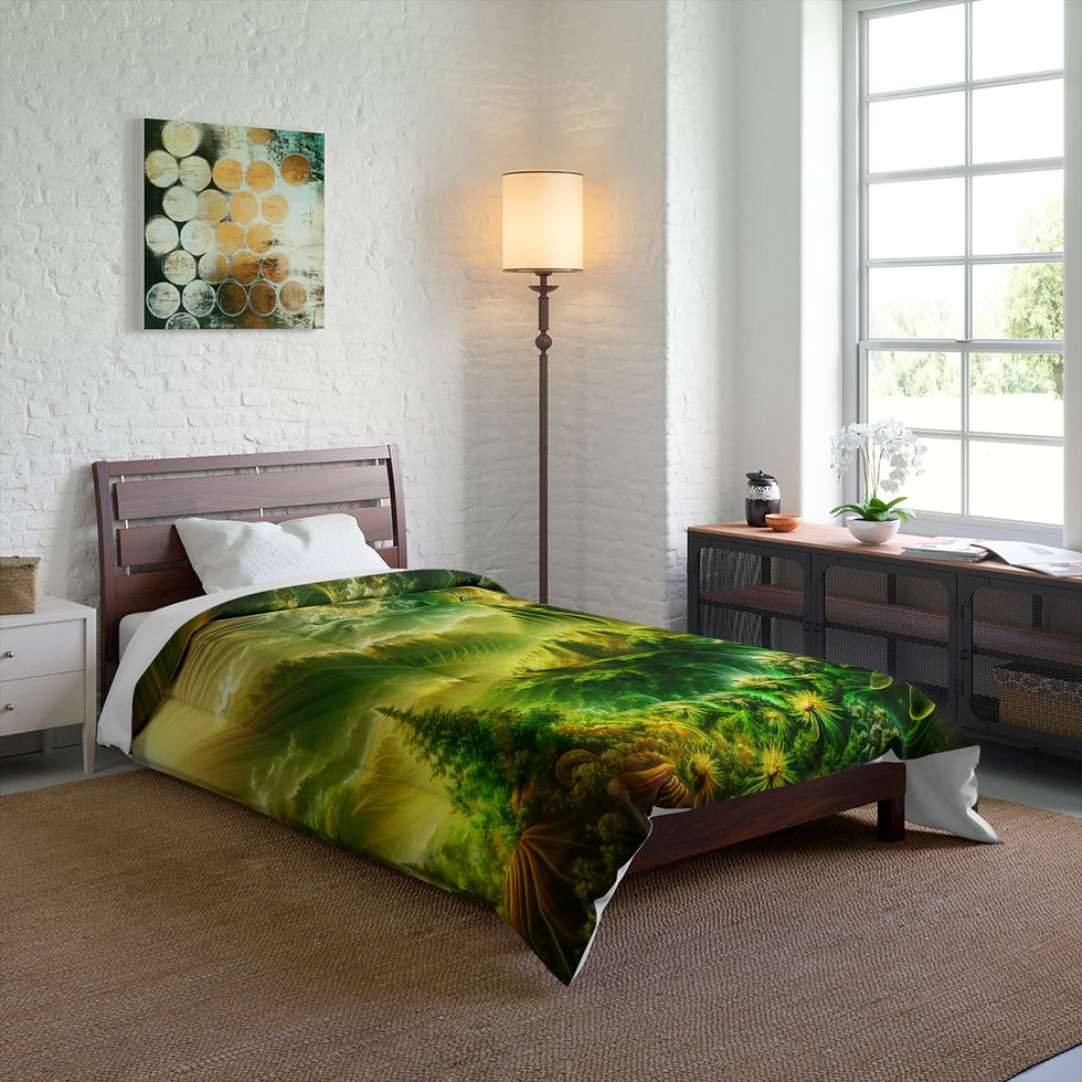 Thumbnail: Natural Dream Comforter, Cozy Bedding, Modern Home Decor, Gift for Nature Lovers