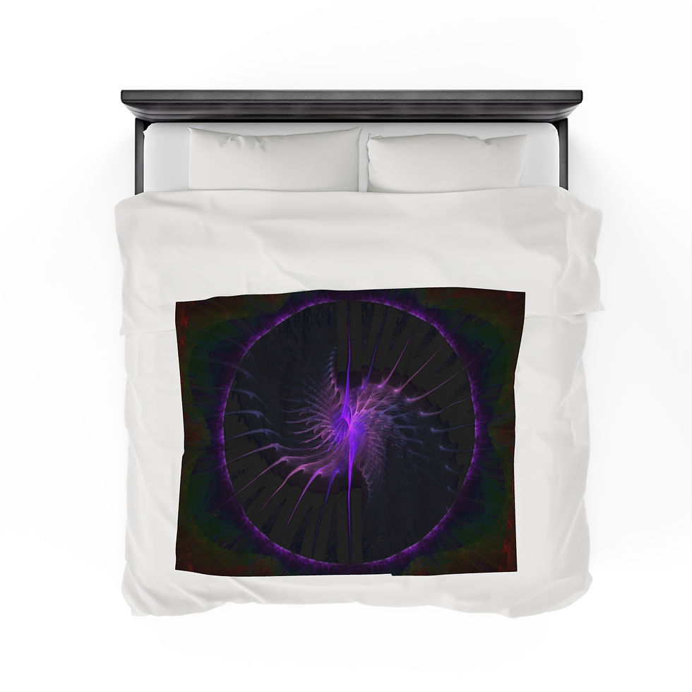 Thumbnail: Midnight Eye - Velveteen Plush Blanket