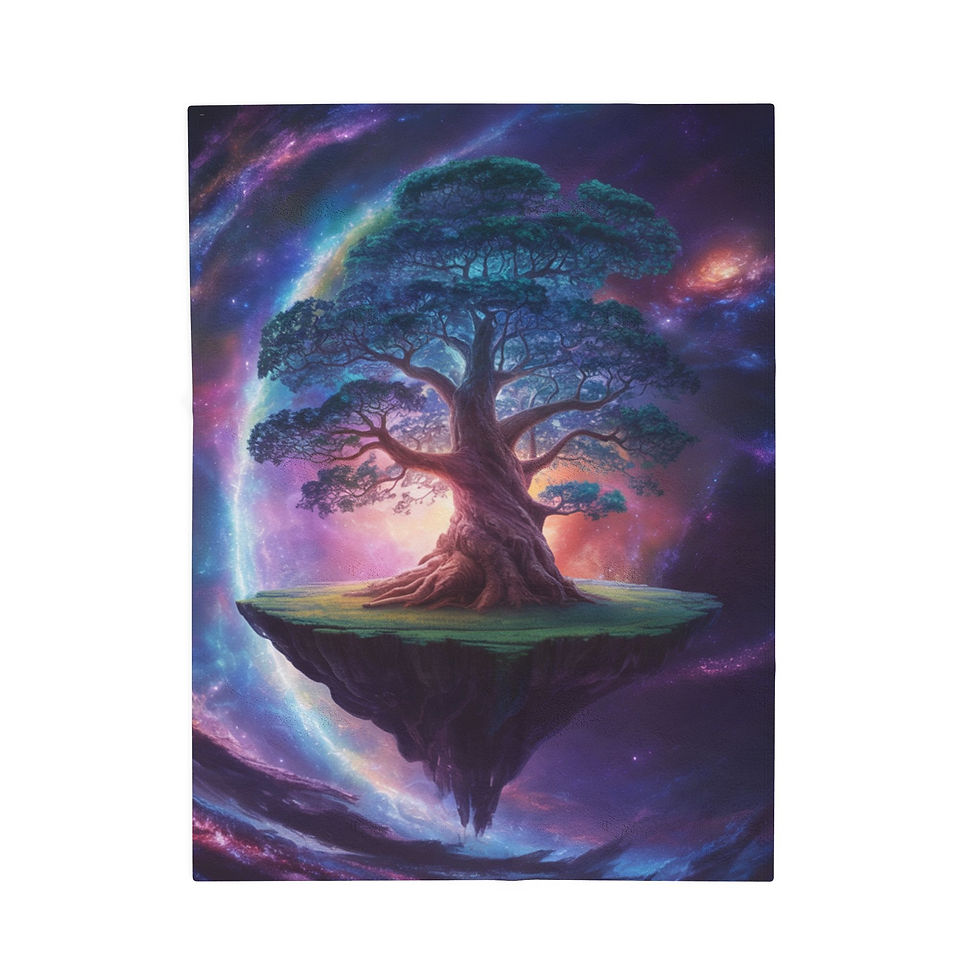 Thumbnail: Eternity's Edge Plush Blanket - Galaxy Comfort, Soft Plush Throw, Home Decor
