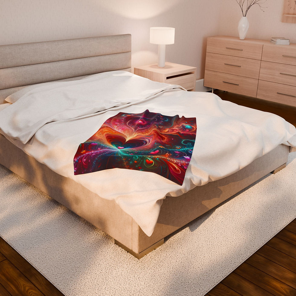 Thumbnail: Mothers Heart Plush Blanket - Cozy Gift for Moms