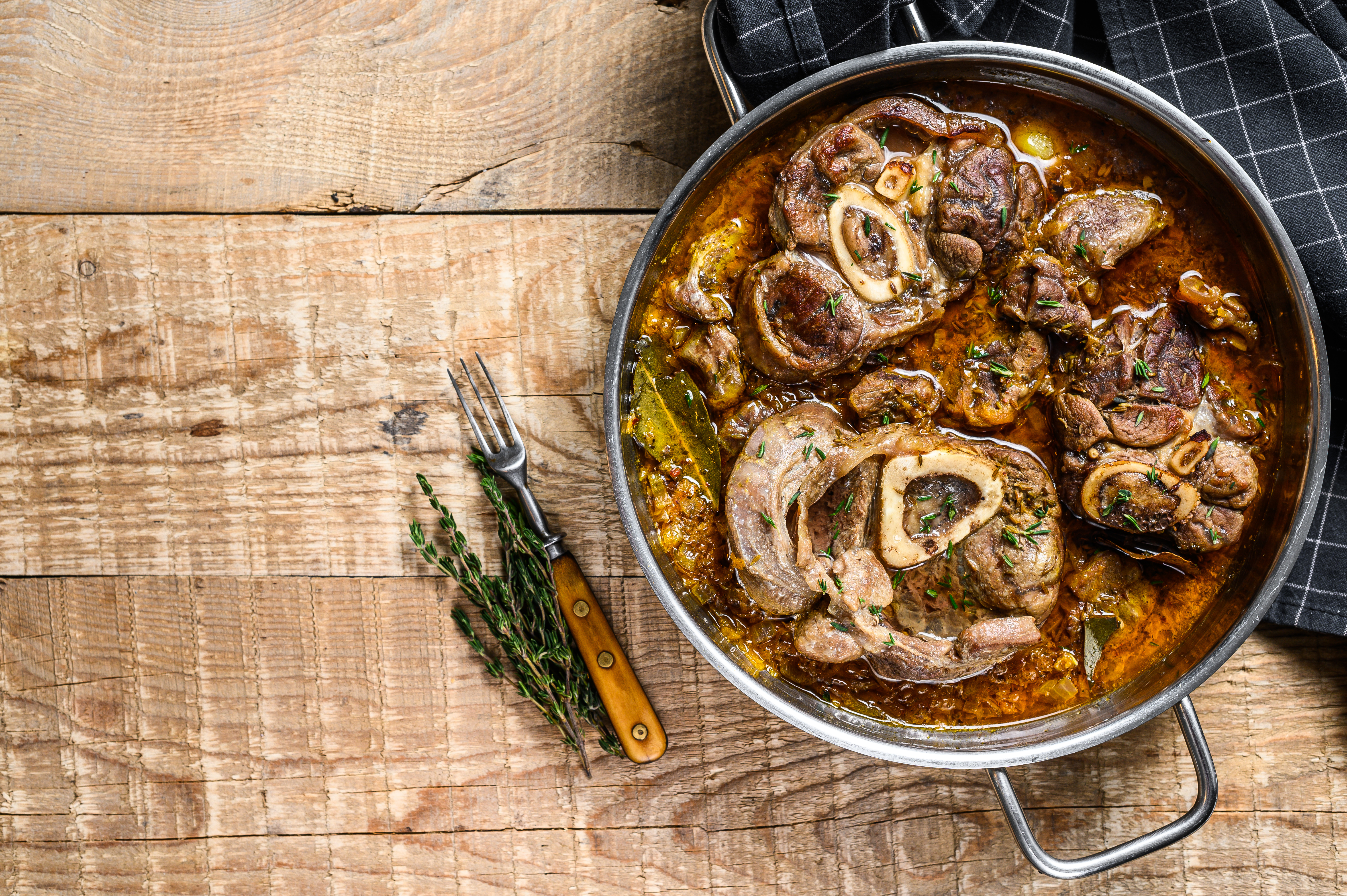 Osso buco de boeuf de pâturage