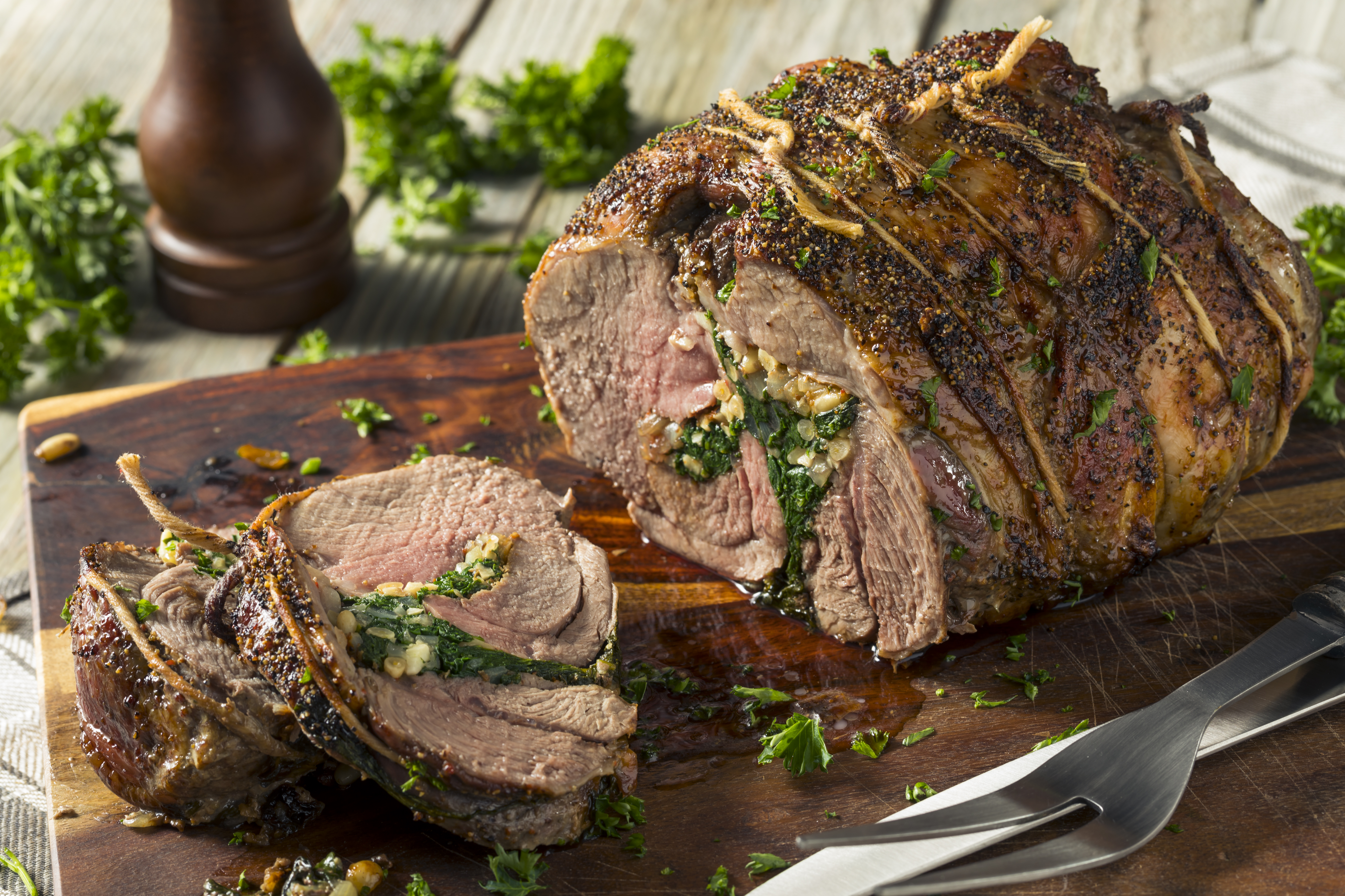 Roti d'agneau de pâturage